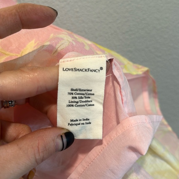 LOVESHACKFANCY FABIENNE DRESS LIGHT BERRY TEA - Picture 6 of 8